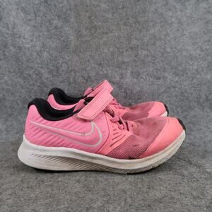 Nike Shoes Kids 1.5 Star Runner Sneakers Athletic Trainer Easy On Strap Pink